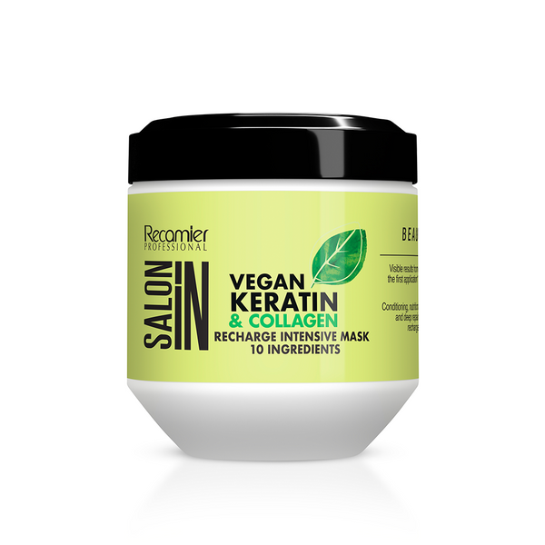Mascarilla Recarga Intensiva Salon In Vegan Keratin & Collagen 500 g