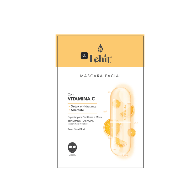 MASCARILLA FACIAL VITAMINA C LEHIT X20ML