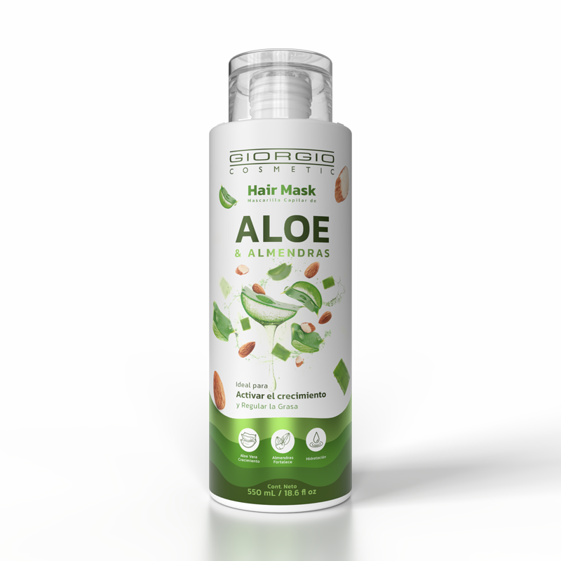 MASCARILLA CAPILAR ALOE Y ALMENDRAS X550ML GIORGIO