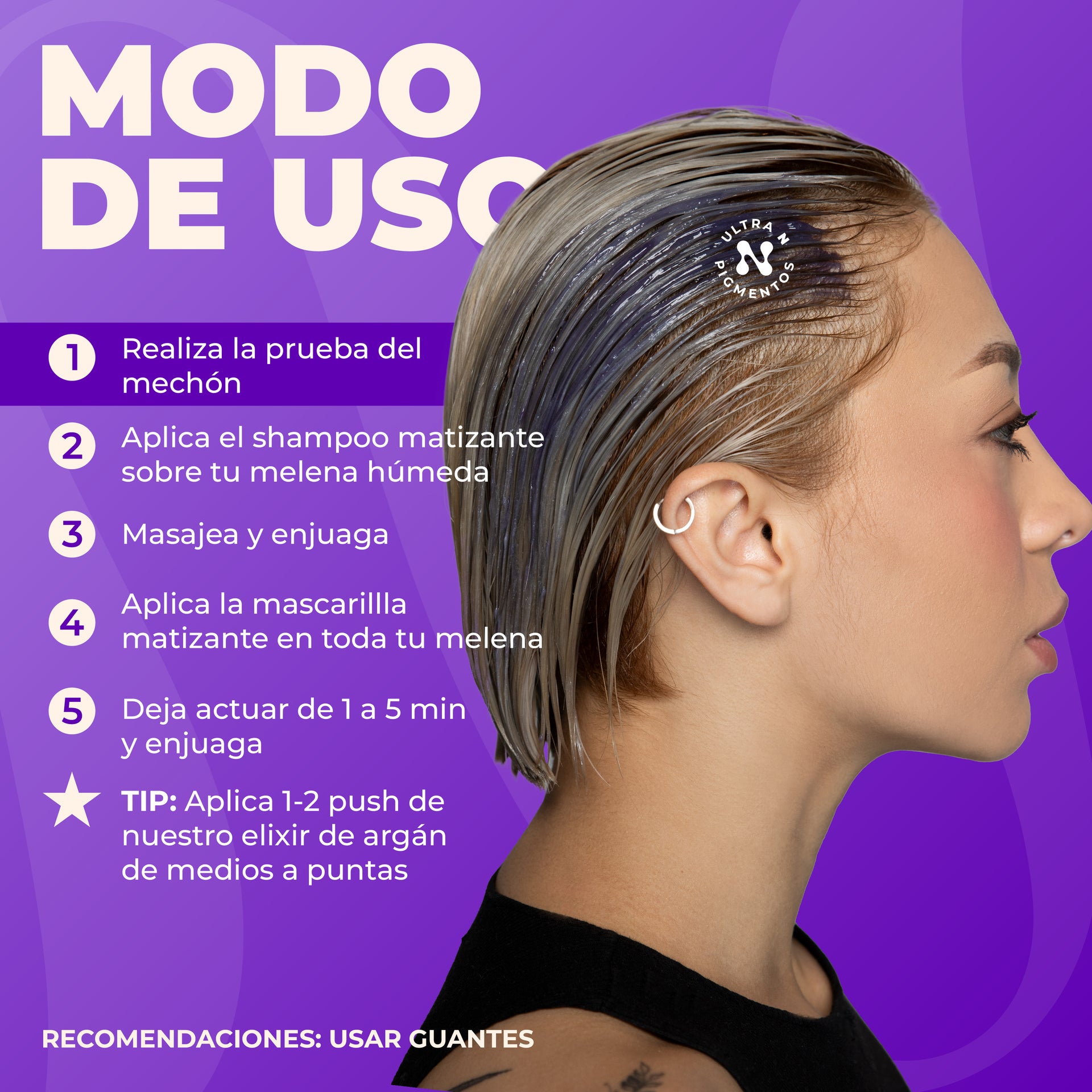 Shampoo Matizante Naissant Tratamiento X 300 ml Azul Plata