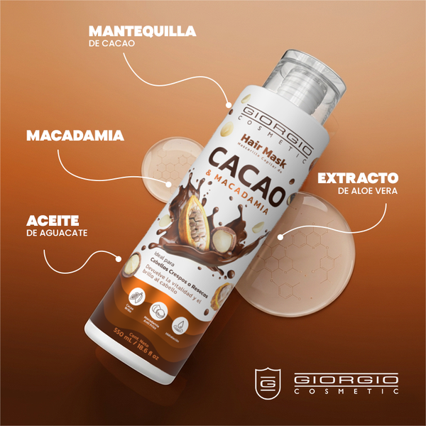 Mascarilla Capilar Cacao y Macadamia Giorgio 550ml