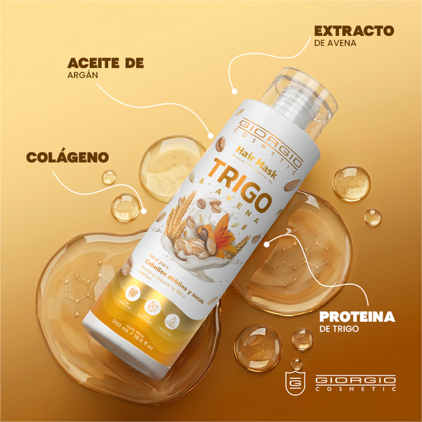 Mascarilla Capilar Trigo y Avena Giorgio 550ml