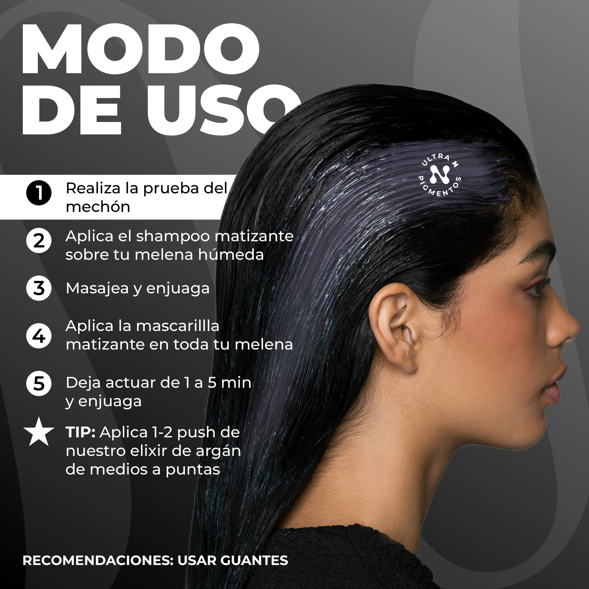 Shampoo Matizante Naissant Tratamiento X 300 ml Negro