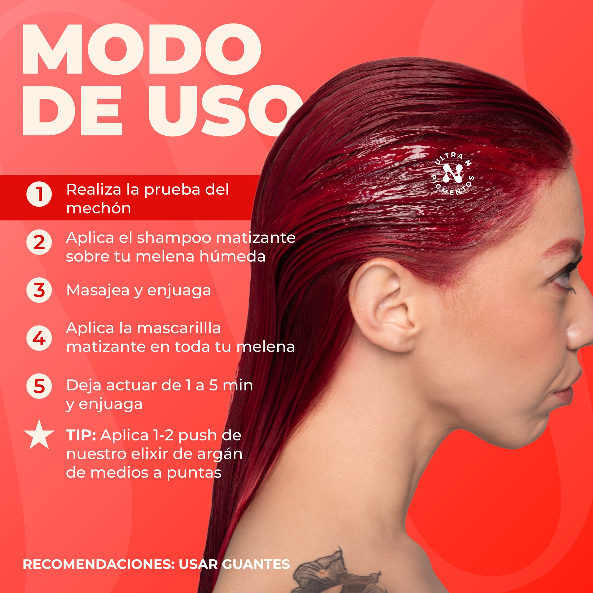 Shampoo Matizante Naissant Tratamiento X 300 ml Rojo Fuego